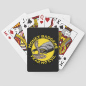 Jeu De Cartes Honey Badgers ne crains pas mal Jaune effrayant An (dos)
