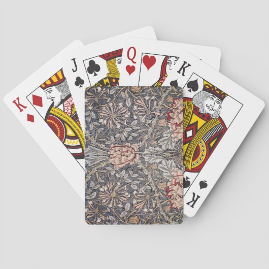 Jeu De Cartes Honeysuckle Print (par William Morris) (dos)