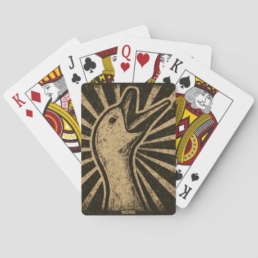 Jeu De Cartes Honk Goose Funny Duck Chicken Mème (dos)