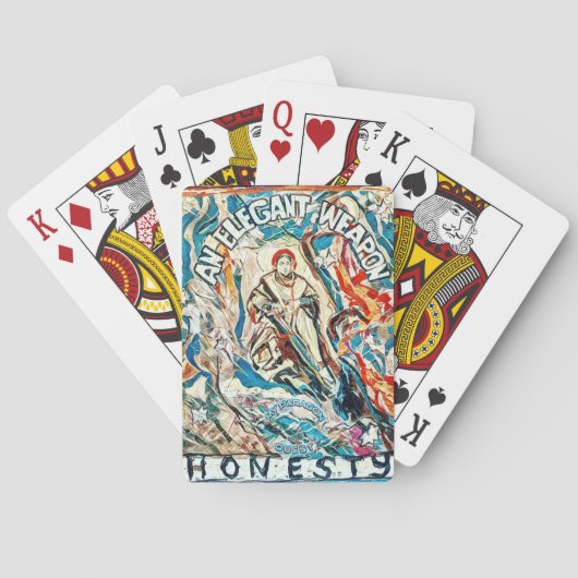 Jeu De Cartes Honnêteté, une arme élégante. (dos)