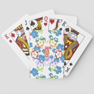Jeu De Cartes Honu et Tikis tropicaux