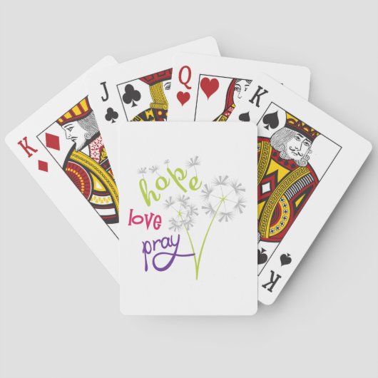 Jeu De Cartes Hope Love Pray (dos)