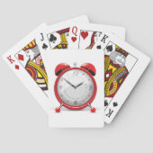 Jeu De Cartes Horloge d'alarme rouge Lecture des cartes (dos)