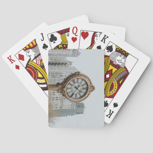 Jeu De Cartes Horloge de rue Tiffany à New York (dos)