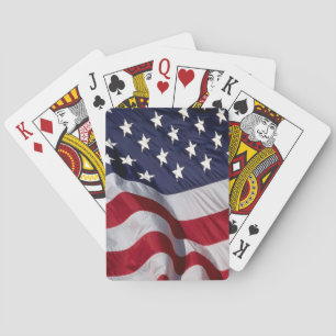 Jeu De Cartes Horloge murale Drapeau Américain