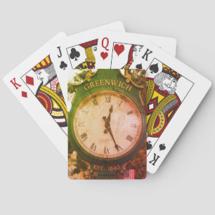 Jeu De Cartes Horloge postale de l'avenue Greenwich, Greenwich, 
