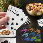 Jeu De Cartes Houndstooth : imitation de toile brute. (In Situ)