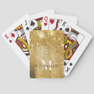 Jeu De Cartes Huile d'or et Parties scintillant