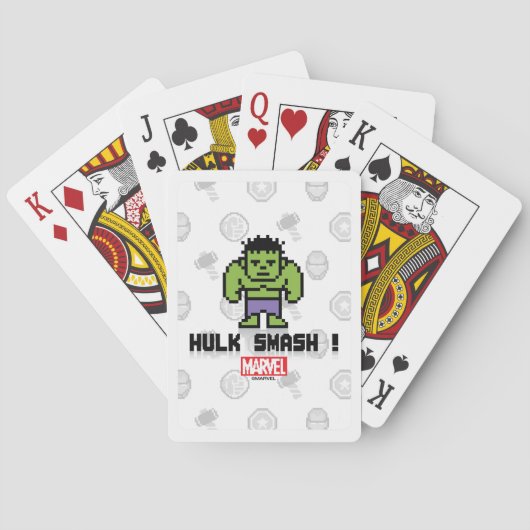 Jeu De Cartes Hulk 8Bit - Hulk Smash ! (dos)