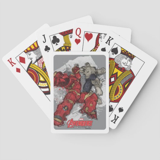 Jeu De Cartes Hulkbuster versus Rampaging Hulk (dos)