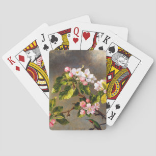 Jeu De Cartes Hummingbird and blossom by Martin Johnson Heade 