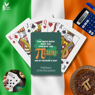 Jeu De Cartes Humour 14 mars 17 Jour de Pi Saint-Patrick