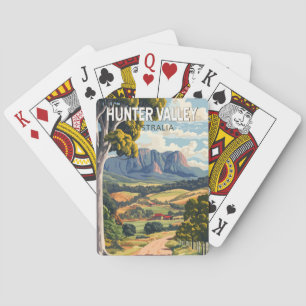 Jeu De Cartes Hunter Valley Australia Travel Art Vintage