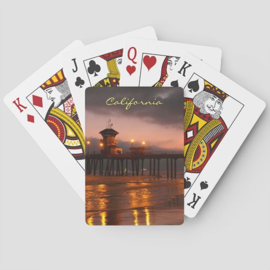 Jeu De Cartes Huntington Beach Pier California Sunset (dos)