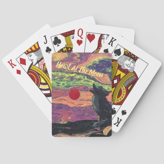 Jeu De Cartes Hurlement aux cartes de lune (dos)
