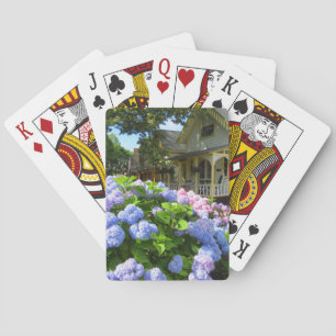 Jeu De Cartes Hydrangées bleues et roses - Martha's Vineyard
