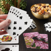 Jeu De Cartes Hydrangées roses et crème (In Situ)