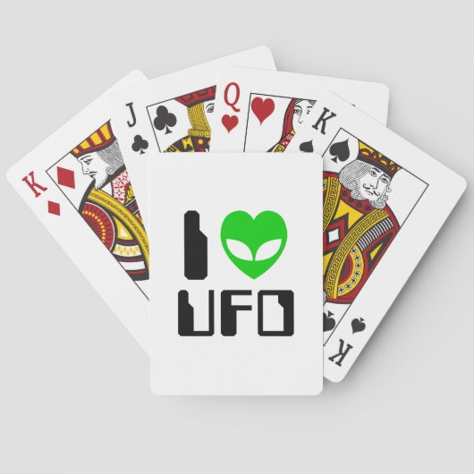 Jeu De Cartes I Alien Heart UFO (dos)