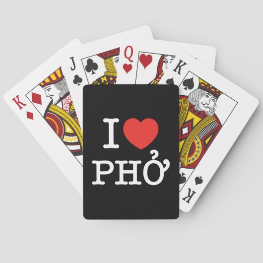 Jeu De Cartes I Heart (Amour) Pho (dos)