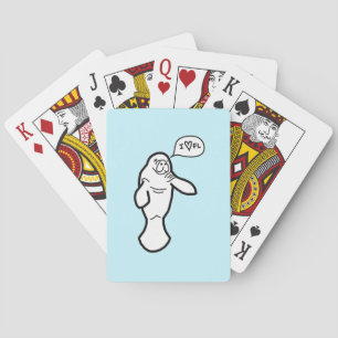 Jeu De Cartes I Heart Florida Manatee Jouer des cartes