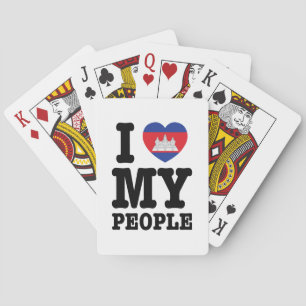 Jeu De Cartes I Heart (Love) My Khmer People
