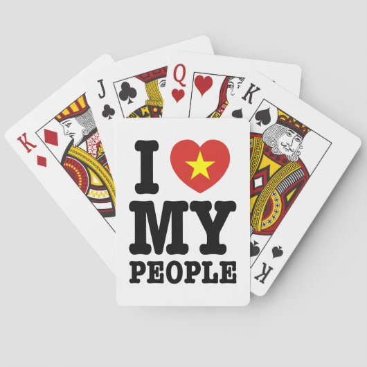 Jeu De Cartes I Heart (Love) My Viet People (dos)
