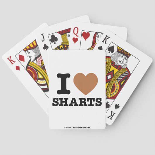 Jeu De Cartes I Heart Sharts (dos)