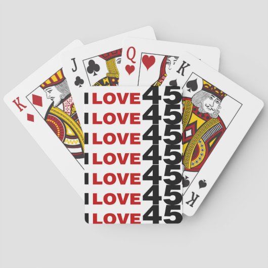 Jeu De Cartes I Love 45 (dos)