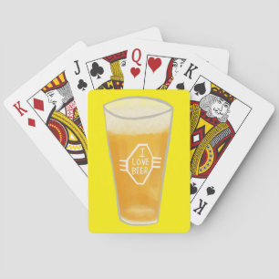 Jeu De Cartes I LOVE BEER Illustré