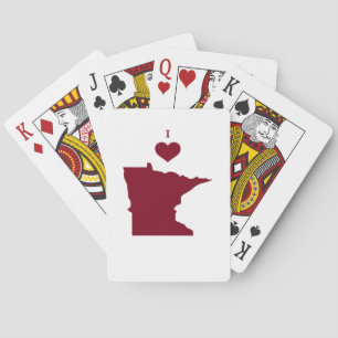 Jeu De Cartes I Love (Coeur) Minnesota