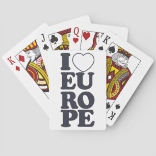 Jeu De Cartes I LOVE EUROPE jouer aux cartes