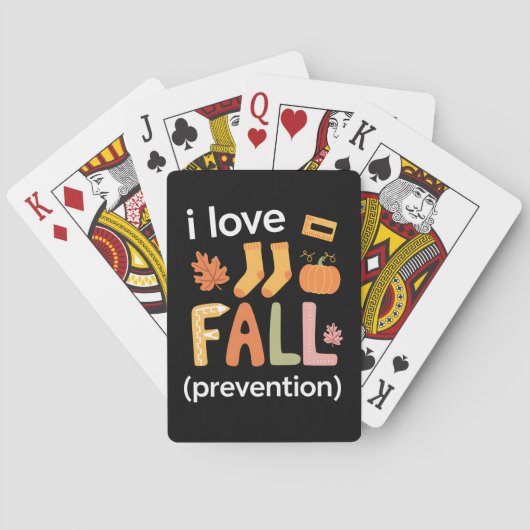 Jeu De Cartes I Love Fall Prevention (dos)