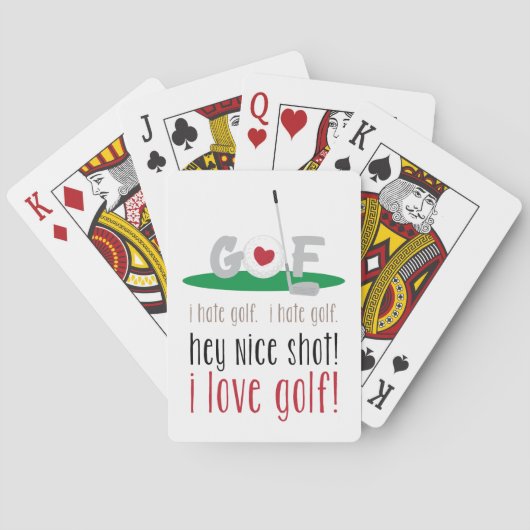 Jeu De Cartes I Love Golf (dos)