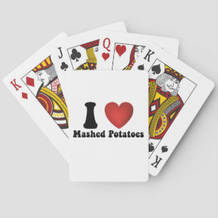 Jeu De Cartes I Love Mashed Potatoes Thanksgiving Diner Cadeau