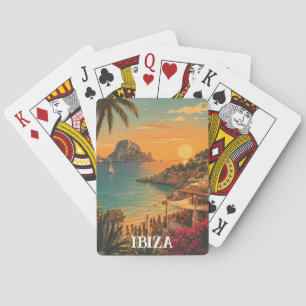 Jeu De Cartes Ibiza Espagne Party Vacances d'été Vintage