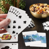 Jeu De Cartes Ici nous allons (allemand los gehts) concept d'écr (In Situ)