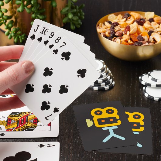 Jeu De Cartes Icône de caméra de cinéma Équipement de film minim