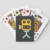 Jeu De Cartes Icône de caméra de cinéma Équipement de film minim (dos)