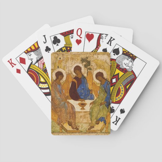 Jeu De Cartes Icône de la Sainte Trinité d'Andreï Roublev religi (dos)