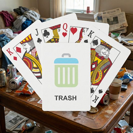 Jeu De Cartes Icône Trash Lecture Cartes