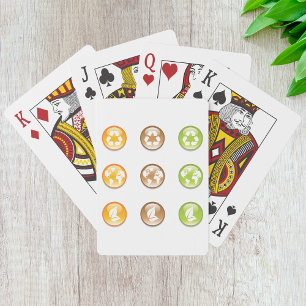 Jeu De Cartes Icônes de recyclage éco Ensemble de symboles de du