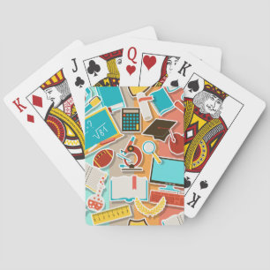Jeu De Cartes Icônes d'équipement scolaire
