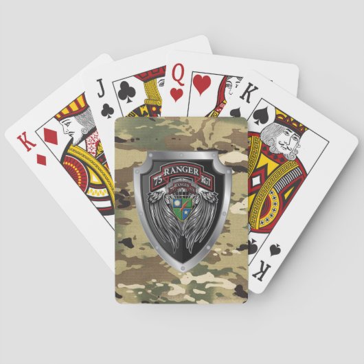 Jeu De Cartes Iconic 75th Ranger Regiment (dos)
