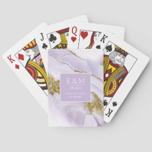 Jeu De Cartes ID Abstrait Lavande d'encre Lux990