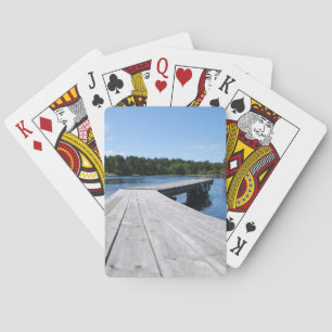 Jeu De Cartes Idée estivale sur un fjord suédois solitaire