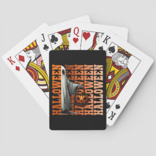Jeu De Cartes Idées de cadeaux de typographie Halloween fantôme