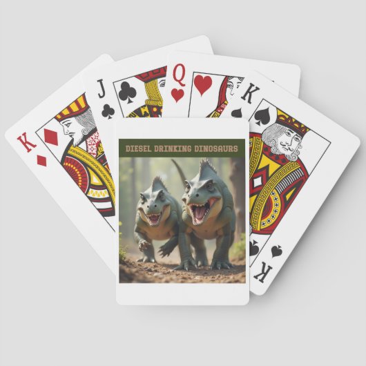 Jeu De Cartes Iguanodons plaisantant (dos)