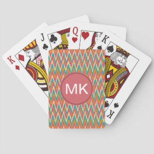 Jeu De Cartes iKat Zigzag Design Couleurs d'épices