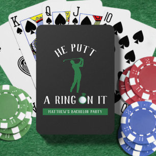 Jeu De Cartes Il a mis une bague dessus Golf Enterrement de vie