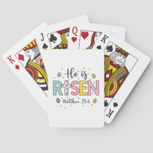 Jeu De Cartes Il est ressuscité Jésus chrétien Joyeux Pâques